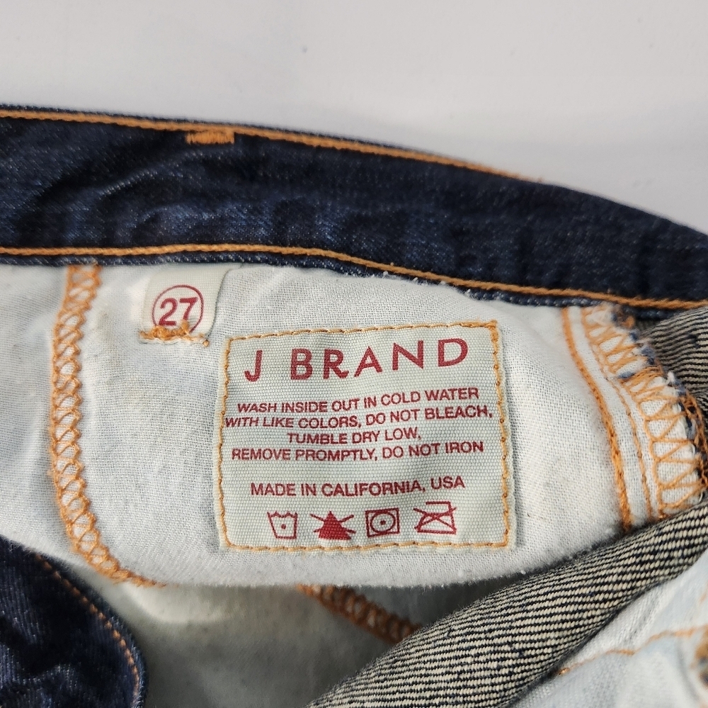 J Brand Women's Dark Blue Denim Shorts, Size 27 - Picture 4 of 7